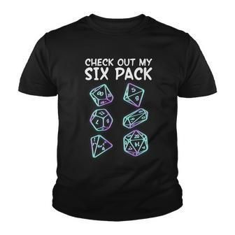 Check Out My Six Pack Dnd Dice Dungeons And Dragons Tshirt Youth T-shirt - Monsterry DE