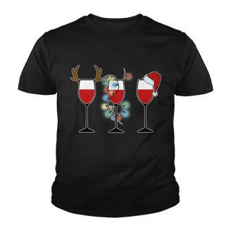 Christmas Wine Party Tshirt Youth T-shirt - Monsterry