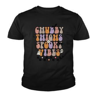 Chubby Thights And Spooky Vibes Halloween Groovy Youth T-shirt - Seseable
