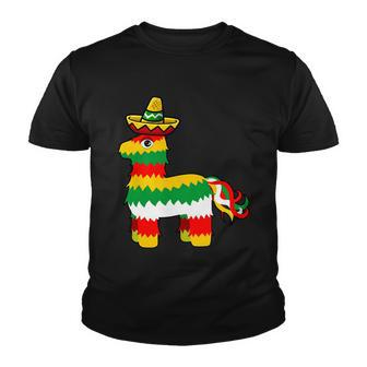 Cinco De Mayo Party Pinata Fiesta Sombrero Tshirt Youth T-shirt - Monsterry