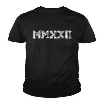 Class Of 2022 Mmxxii Graduation Gift Him Her Senior Gift Youth T-shirt - Monsterry UK