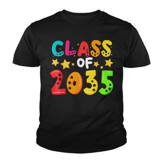 Class Of 2035 Kindergarten Grow With Me Back To School Star Youth T-shirt - Thegiftio UK