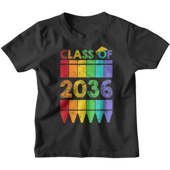 Class Of 2036 Grow With Me Graduation First Day Of School Youth T-shirt - Thegiftio UK