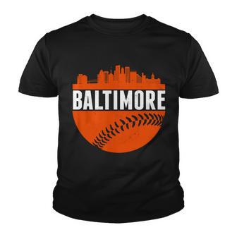 Classic Baltimore Skyline Baseball Youth T-shirt - Monsterry CA