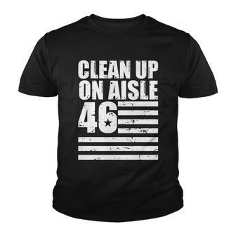 Clean Up On Aisle 46 Anti Biden Youth T-shirt - Thegiftio UK
