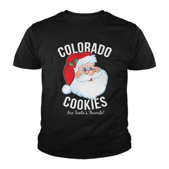 Colorado Cookies Are Santas Favorite Tshirt Youth T-shirt - Monsterry UK