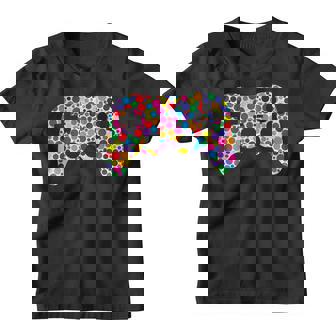 Colorful Polka Dot Game Controller International Dot Day Kid Youth T-shirt - Thegiftio UK
