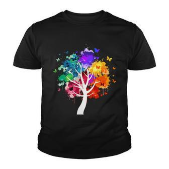 Colorful Tree Of Life Tshirt Youth T-shirt - Monsterry