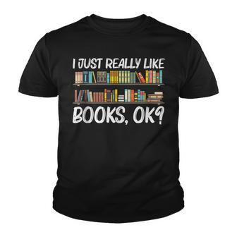Cool Book Design For Men Women Bookworm Reading Book Lovers Youth T-shirt - Thegiftio UK