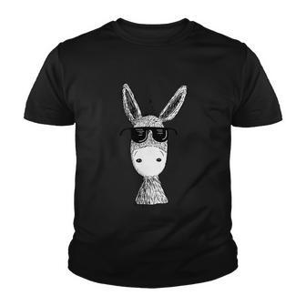 Cool Donkey With Sunglasses Cool Gift Youth T-shirt - Monsterry AU