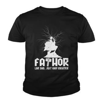 Cool Fathers Day Mighty Fathor Youth T-shirt - Monsterry AU