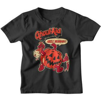Cool Ghoul Aid Funny Ghoul Pumpkin Cute Meme Halloween Youth T-shirt - Thegiftio UK