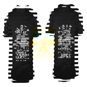 Cool Master Campfire Funny Camping Gift For Kids Men Women Tshirt Graphic Design Printed Casual Daily Basic Youth T-shirt - Thegiftio