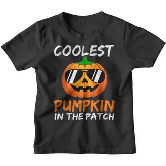Coolest Pumpkin In The Patch Halloween Boys Girls Men V11 Youth T-shirt - Thegiftio UK