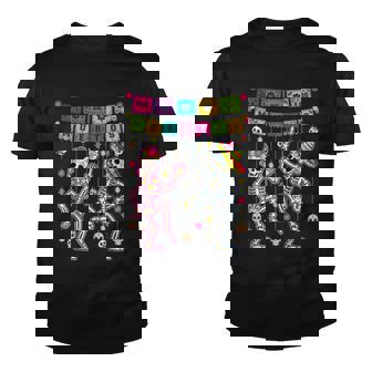 Couples Skeleton Dancing Sugar Skull Mexican Halloween Youth T-shirt | Seseable CA