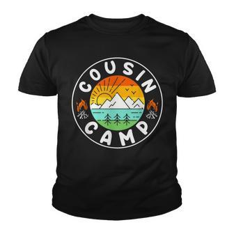 Cousin Camp Friends Summer Travel Family Camping Vacation Youth T-shirt - Thegiftio UK
