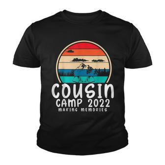 Cousin Crew 2022 Funny Summer Vacation Camping Crew Camp V3 Youth T-shirt - Thegiftio UK