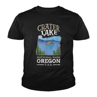 Crater Lake National Park Us Oregon Youth T-shirt - Thegiftio UK