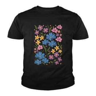 Cute Boho Wildflower Floral Pattern Graphic Design Printed Casual Daily Basic Youth T-shirt