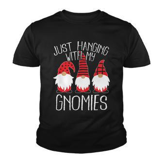Cute Christmas Just Hanging With My Gnomies Tshirt Youth T-shirt - Monsterry DE