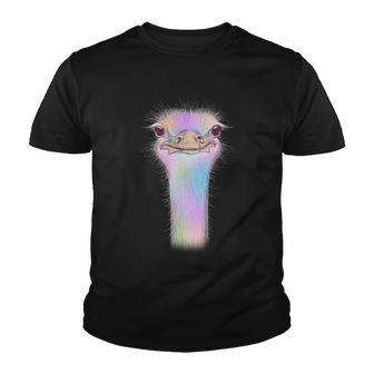 Cute Colorful Pastel Ostrich Youth T-shirt - Monsterry AU