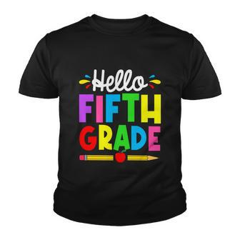 Cute Hello Fifth Grade Outfit Happy Last Day Of School Gift Youth T-shirt - Monsterry DE