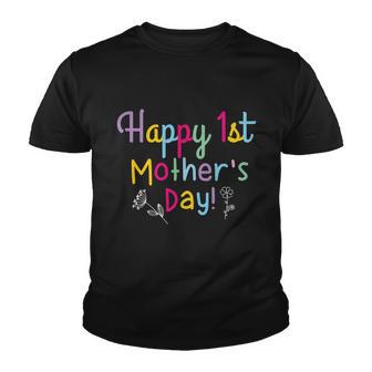 Cute Motivational First Mothers Day Colorful Typography Slogan Tshirt Youth T-shirt - Monsterry UK