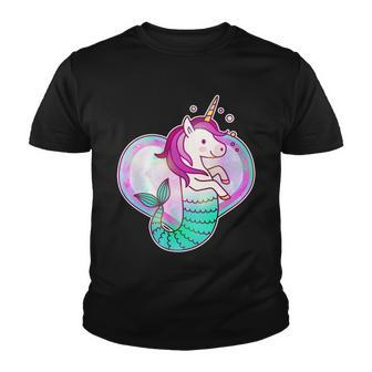Cute Unicorn Mermaid Heart Youth T-shirt - Monsterry DE