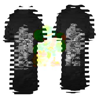 Dabbing Leprechaun Pot Of Gold Youth T-shirt - Monsterry