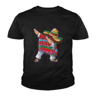 Dabbing Mexican Poncho Cinco De Mayo Men V2 Youth T-shirt - Thegiftio UK