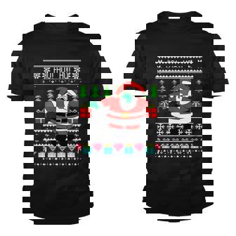 Dabbing Santa Claus Ugly Christmas Sweater Design Graphic Design Printed Casual Daily Basic Youth T-shirt - Thegiftio