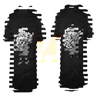 Dabbing Turkey Funny Thanksgiving Day Tshirt Youth T-shirt - Monsterry