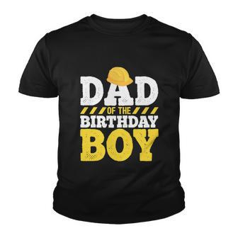 Dad Of The Birthday Boy Construction Birthday Party Hat Men Graphic Design Printed Casual Daily Basic Youth T-shirt - Thegiftio UK
