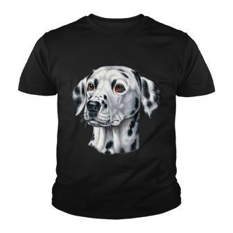 Dalmatian Face Youth T-shirt - Monsterry