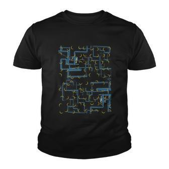 Dan Flashes Complicated Pattern Youth T-shirt - Monsterry