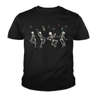 Dancing Skeletons Funny Skeleton Dance Costume Halloween Youth T-shirt - Seseable