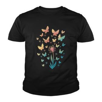 Dandelion Butterfly Tshirt Youth T-shirt - Monsterry DE