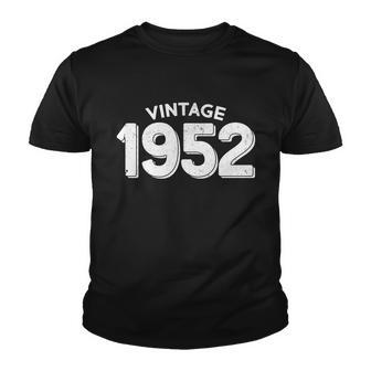 Distressed Vintage 1952 70Th Birthday Youth T-shirt - Monsterry DE