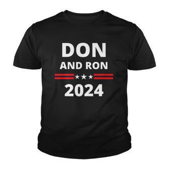 Don And Ron 2024 &8211 Make America Florida Republican Election Youth T-shirt | Mazezy