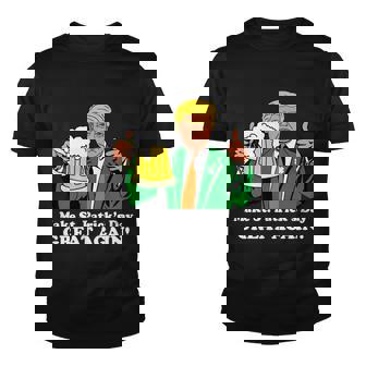 Donald Trump Make St Patricks Day Great Again Beer Drinking Tshirt Youth T-shirt - Monsterry