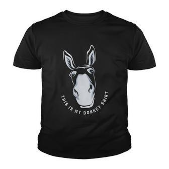 Donkey Funny Saying Cute Mule Farm Animal Gift V2 Youth T-shirt - Monsterry UK