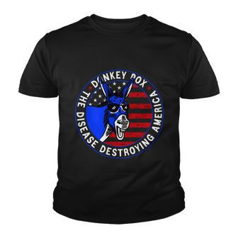 Donkey Pox The Disease Destroying America Anti Biden V3 Youth T-shirt - Monsterry AU