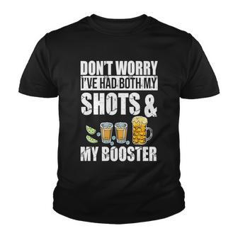 Dont Worry Had Both My Shots And Booster Funny V3 Youth T-shirt - Thegiftio UK