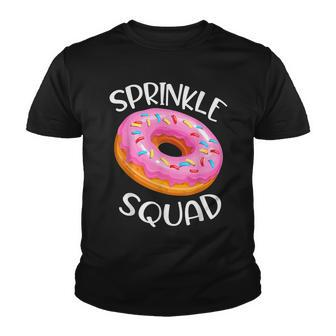 Donut Lover Matching Birthday Cool Donut Sprinkle Squad Gift Youth T-shirt - Seseable