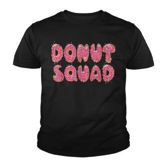 Donut Squad Girl Birthday Party Outfit Donut Birthday Theme Youth T-shirt - Seseable