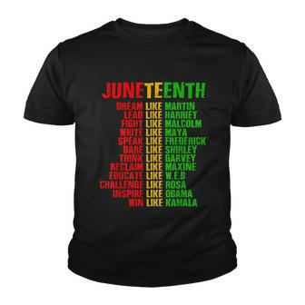 Dream Like Leader Juneteenth Black History Month Mens Womens Youth T-shirt - Monsterry DE