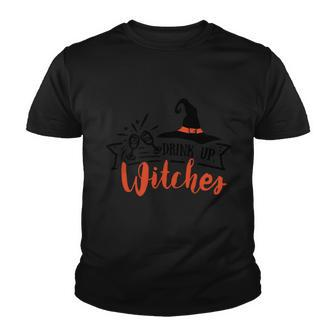 Drink Up Witches Funny Halloween Quote V2 Youth T-shirt - Monsterry AU
