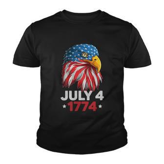 Eagle 4Th Of July Usa American Flag American Patriotic Eagle Gift Youth T-shirt - Monsterry