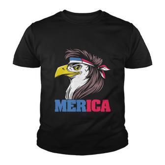 Eagle Mullet Merica Flag 4Th Of July Merican Pride Gift Youth T-shirt - Monsterry UK