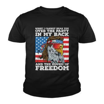Eagle Mullet Party In The Back Sound Of Freedom 4Th Of July Gift V2 Youth T-shirt - Monsterry CA